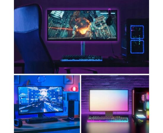 Taśma świetlna Vention RGB FPC LED z pilotem IR zasilanie USB 5V  2m Декоративное освещение 