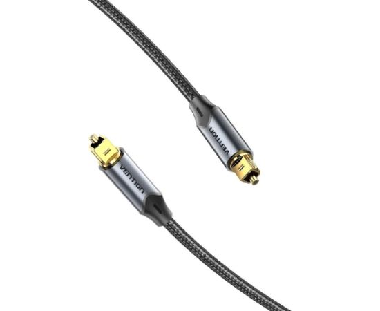Kabel audio optyczny Vention w oplocie z aluminiowym złączem 5m czarny Dažādi vadi