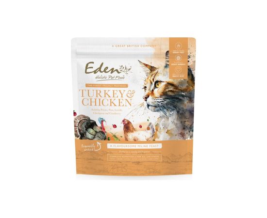 EDEN Turkey & Chicken - dry cat food - 1.5 kg Kaķu sausā barība