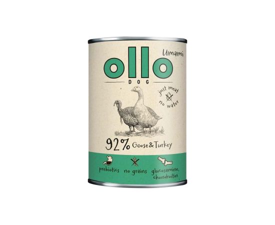 OLLO Umami Goose and turkey - wet dog food - 850g Suņu barība