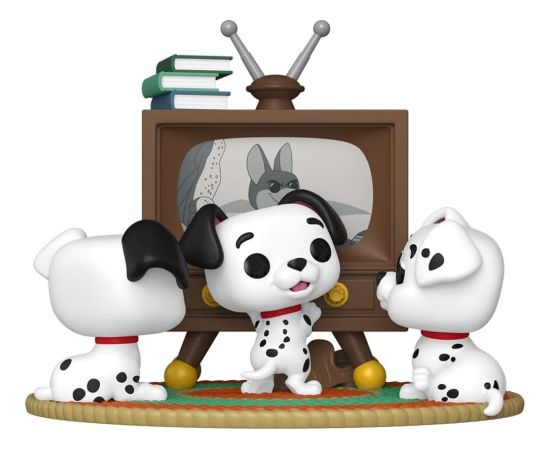 Funko Pop! Moment: 101 Dalmatians - Rolly, Patch, & Lucky with TV #1664 Vinyl Figure Figūriņas un varoņi
