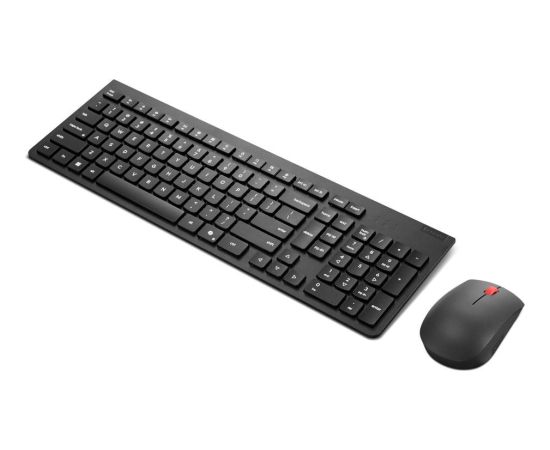 Lenovo Klawiatura i mysz essential wireless combo keyboard & mouse gen2 black-us_english Klaviatūras