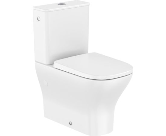 Roca pods ar QR/SC vāku Optica Vortex, 376x630 mm, universāls izvads, pievads no apakšas, balts Унитазы