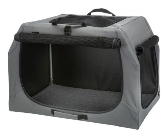 Trixie Easy Soft Kennel, buda domowa dla psa, szara, S–M: 71 × 49 × 51 cm Сумки для перевозки собак и кошек