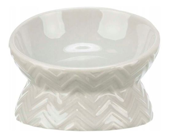 Trixie Miska podwyższona, dla kota, ceramika, jasnoszara, 0.15 l/13 cm Bļodas un dzirdinātāji