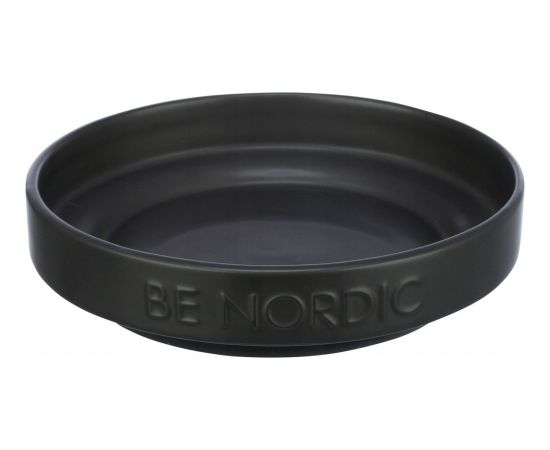 Trixie BE NORDIC, miska, dla kota, czarna, ceramika/guma, 0,3 l/o 16 cm Миски и поилки 