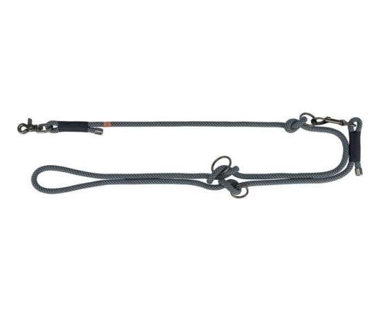 Trixie Soft Rope, smycz, dla psa, czarno/szara, nylon, S–XL: 2.00 m/o 10 mm Citas preces