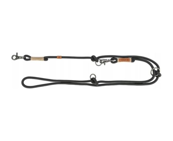 Trixie BE NORDIC, smycz regulowana, dla psa, czarna/piaskowa, linka, L–XL: 2.00 m/o 13 mm Citas preces