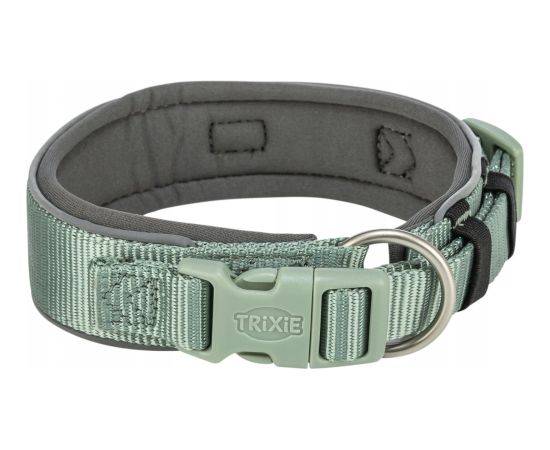 Trixie Premium, obroża, dla psa, szałwiowa/grafit, S–M: 33–42 cm/35 mm Citas preces