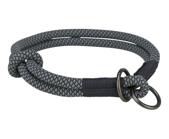 Trixie Soft Rope, obroża zaciskowa, dla psa, czarna/szara, nylon, S–M: 40 cm/o 10 mm Citas preces