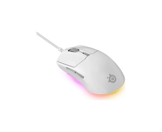 Datorpele SteelSeries Rival 3 Gen 2 White Peles, ievadierīces