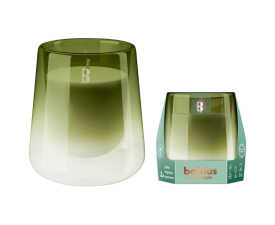 Bolsius Svece arom. stikla gl. Clean Light Ø95x85mm gardenia&fig Sveces un svečturi