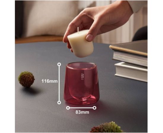 Bolsius Svece arom. stikla gl. Clean Light Ø95x85mm vanilla&tonka bean Sveces un svečturi