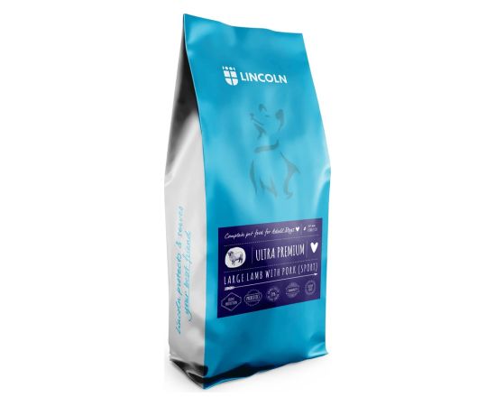 LINCOLN Ultra premium Large Lamb with pork - dry dog food - 12kg Suņu barība
