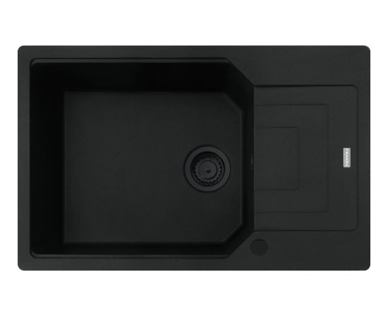 Franke Urban UBG 611-78L 3 1/2'' Matēta Melna Fragranīta Iebūvējama Virtuves Izlietne Virtuves izlietnes