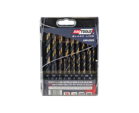 Metāla urbis AWTools AW42002BL; HSS; 2-8 mm; 13 gab. Piederumi urbjiem