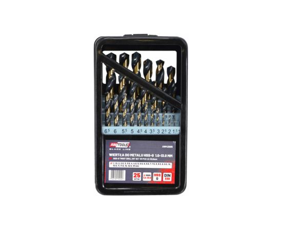Metāla urbis AWTools AW42005BL; HSS; 1-13 mm; 25 gab. Аксессуары для дрелей