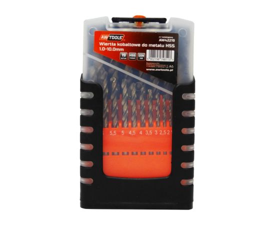 Metāla urbis AWTools AW42219; HSS-Co; 1-10 mm; 19 gab. Аксессуары для дрелей