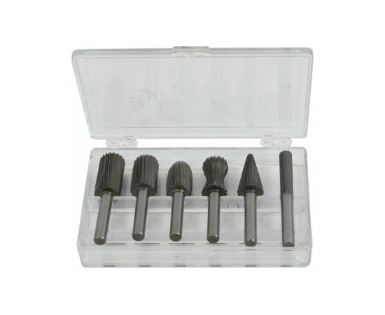 Frēzes metālam  AWTools AW32812; HSS; 6 mm; 6 gab. Аксессуары для дрелей