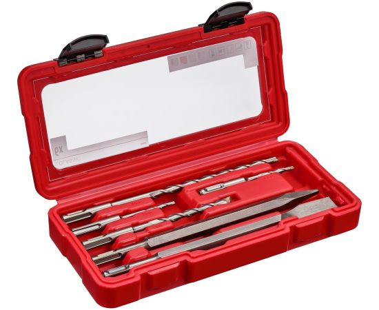 Urbju un skrūvgriežu uzgaļu komplekts Einhell 49109166; SDS-plus; 6 gab. Аксессуары для дрелей