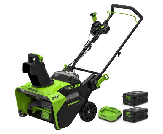 Sniega tīrītājs Greenworks GD60STK4X; 60 V; 2x4,0 Ah akum. Снежные фрезы