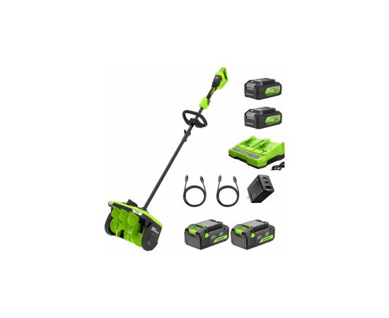 Sniega tīrītājs Greenworks SS3002A2X; 2x24 V; 4x4,0 Ah akum. Sniega pūtēji