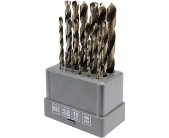 Metāla urbju komplekts Vorel 21999; 1-10 mm; 19 gab. Аксессуары для дрелей
