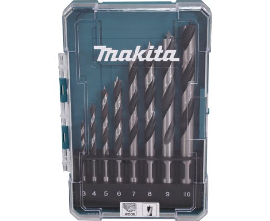 Koka urbju komplekts Makita D-77257; 3-10 mm; 8 gab. Аксессуары для дрелей