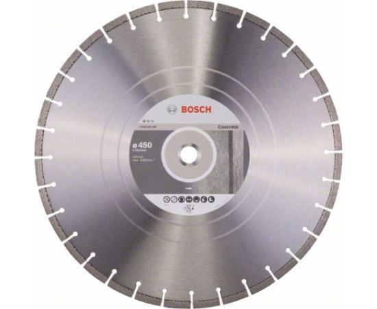 Dimanta griešanas disks Bosch PROFESSIONAL FOR CONCRETE; 450 mm Dažādi diski