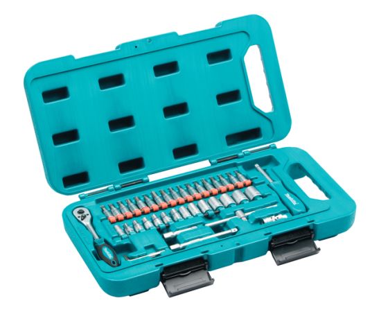Uzgriežņa galviņu komplekts Makita P-90283; 40 gab. Mehāniskie instrumenti