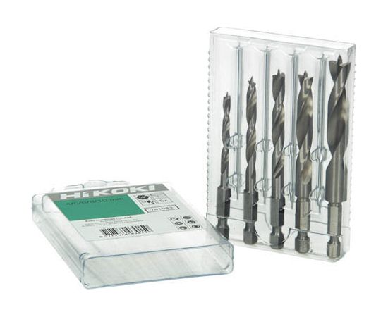 Koksnes urbju komplekts Hikoki 781983; CV; 1/4''; HEX''; 5 gab. Аксессуары для дрелей