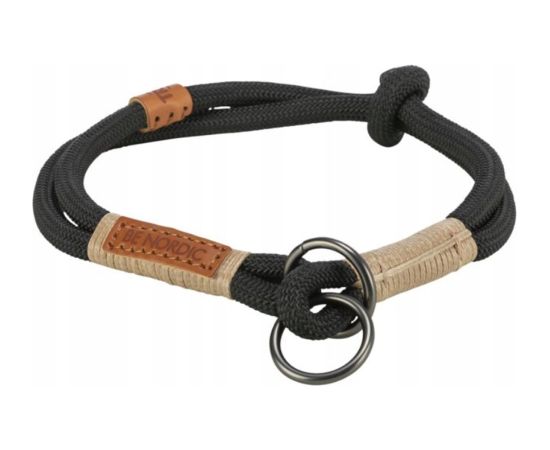 Trixie BE NORDIC, obroża zaciskowa, dla psa, czarna/piaskowa, linka, S–M: 40 cm/o 8 mm Citas preces