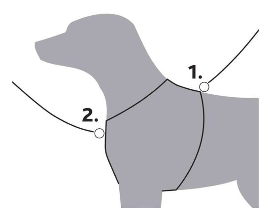 Trixie Premium trekking, szelki, dla psa, aqua/grafit, S–M: 44–53 cm/20 mm Citas preces