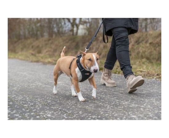 Trixie Premium FlexMesh, szelki, dla psa, czarne, XS–S: 40–57 cm/15 mm, dostosowane dla mopsów i buldogów Citas preces