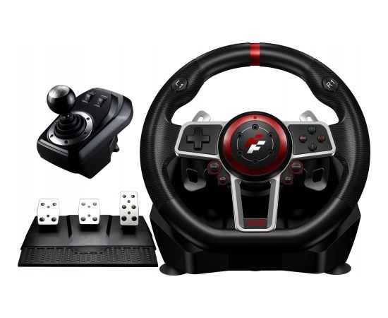 FLASHFIRE ES900R - Kierownica 900 PC/PS4/Xbox/Switch + 3 pedały, 6 biegów Aудио-видео