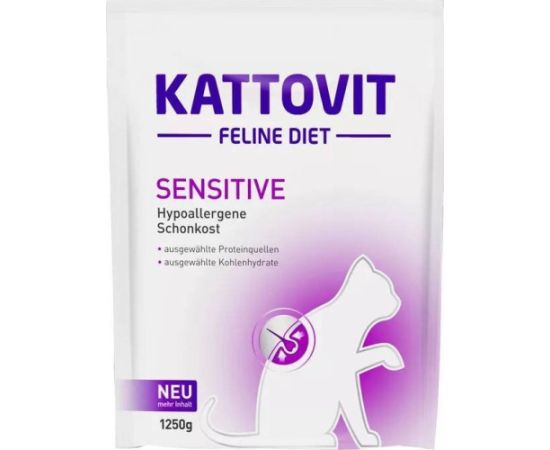 Kattovit Kattovit Sensitive 1250g karma sucha Kaķu sausā barība