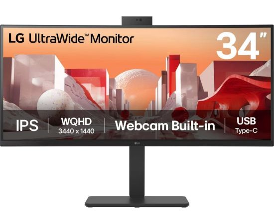 Monitor LG LG 34BA85QE-B.AEU 86,72cm 34Zoll IPS 3440x1440 21:9 300cd/m2 5ms 2xHDMI DP USB LED / LCD мониторы