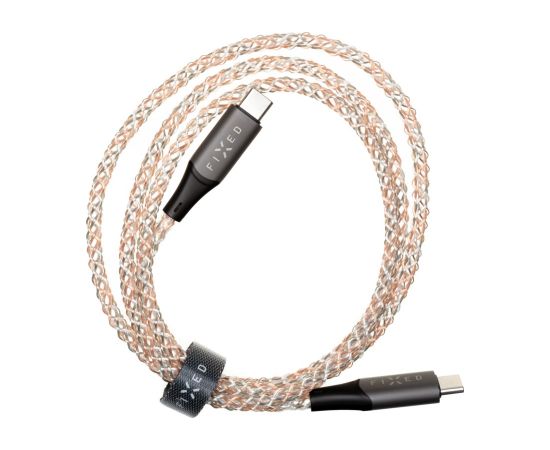 Fixed Glowing Charging Cable USB-C/USB-C, PD support, Rainbow FIXDLED-CC-RA Data USB kabeļi