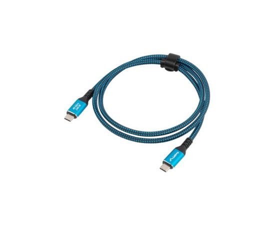 Lanberg CA-CMCM-44CU-0005-BK USB cable USB4 Gen 2x2 0.5 m USB C Black, Blue Дата USB-кабели