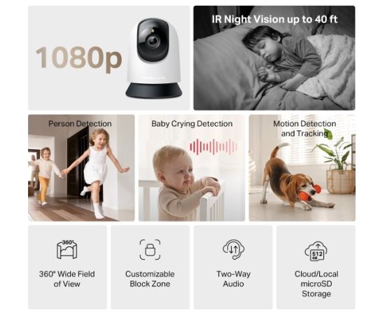 Kamera Mercusys MC210 Video novērošanas kameras