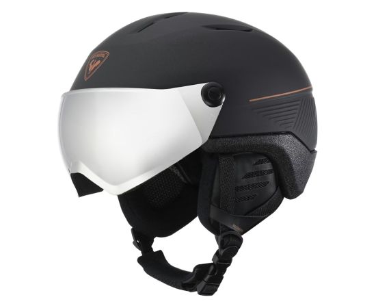 Kask FIT VISOR IMPACTS PHOTO BLACK L/XL ROSSIGNOL Ziemas sporta ķiveres