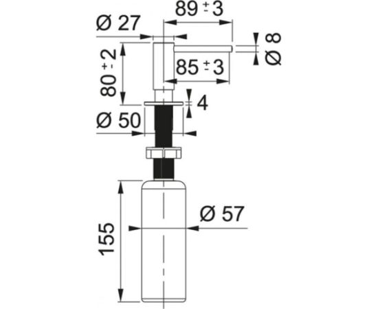 Franke Atlas Gold Virtuves Izlietnes Dozators 300ml Jaunumi Sadz. tehnika