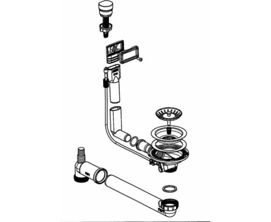 Franke V 3 1/2" 1B EXC MUE Izlietnes Ventiļa Komplekts Jaunumi Sadz. tehnika
