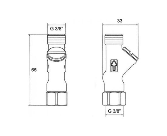 Franke leņķa ventilis ar filtru paredzēts 3/8" Jaunumi Sadz. tehnika