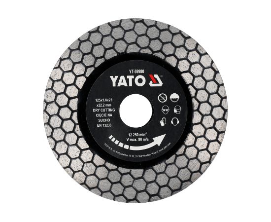Dimanta griešanas disks Yato YT-59980; 125 mm Dažādi diski