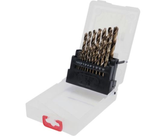 Metāla urbju komplekts Yato YT-41604; 1-10 mm; 19 gab. Аксессуары для дрелей