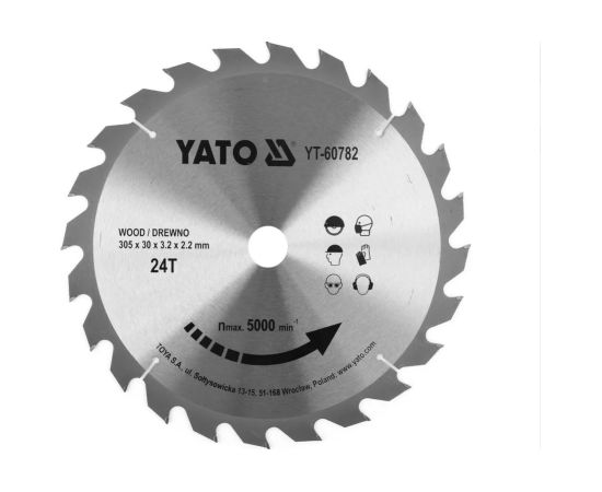 Griešanas disks kokam Yato YT-60782; 300x30x2,2 mm Zāģripas