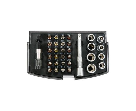 Skrūvgriežu uzgaļu komplekts Yato YT-04623; 34 gab. Аксессуары для дрелей
