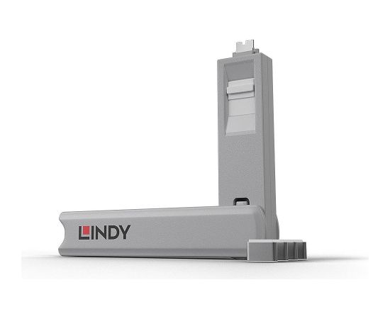USB PORT TYPE-C BLOCKER 4PACK/WHITE 40427 LINDY Сетевые кабели, провода