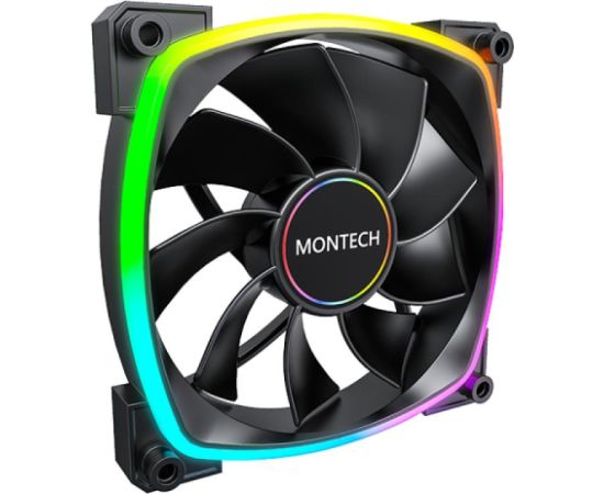 CASE FAN 140MM/RX140 PWM BLACK MONTECH Korpusu dzesēšana